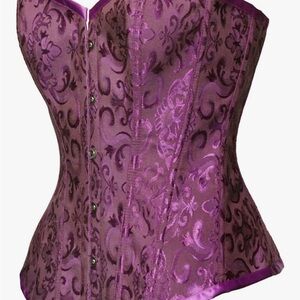 Elegant Purple Corset Top